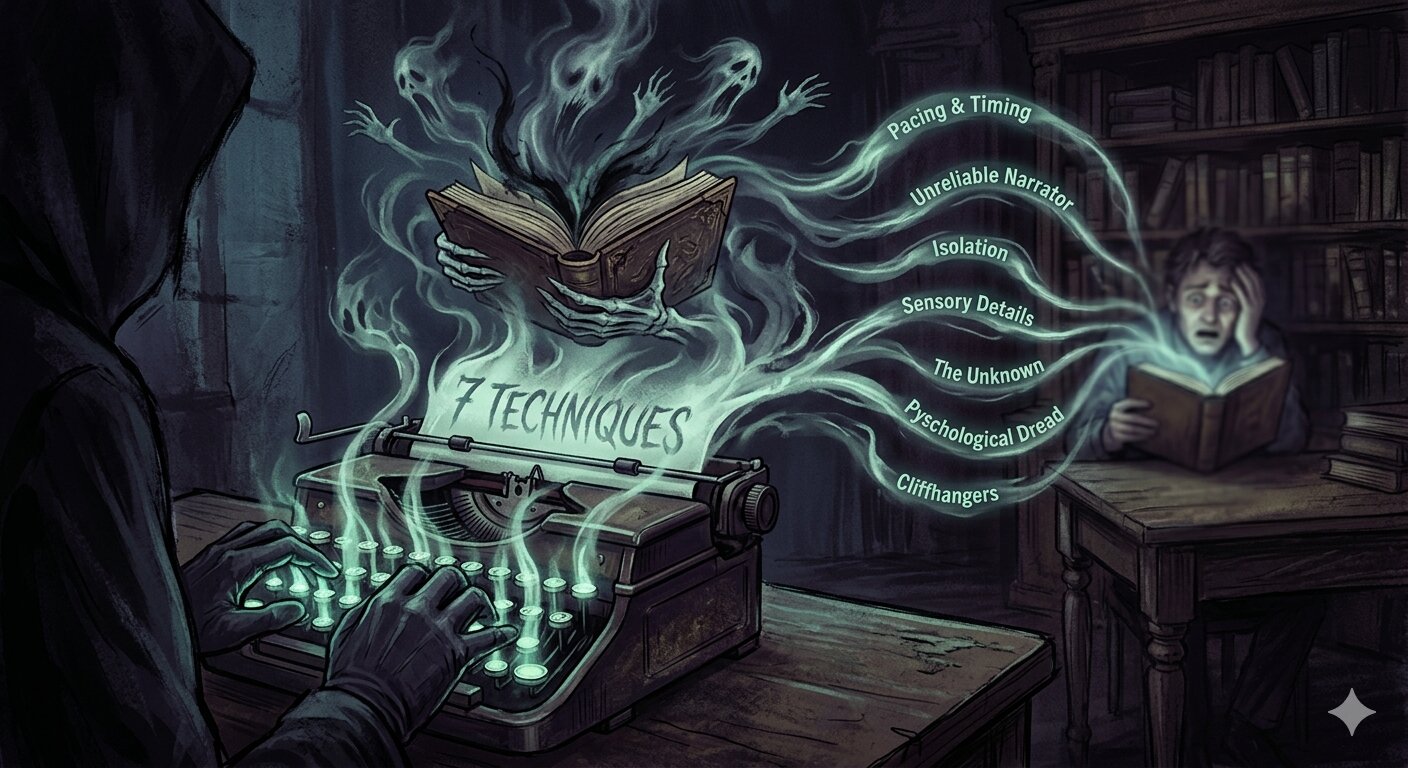 Building Suspense: 7 Techniques Horror Ghostwriters Use to Terrify Readers