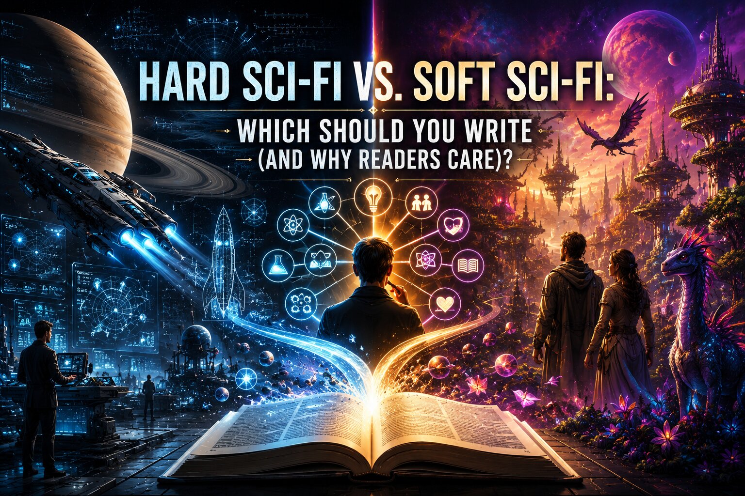 Hard Sci-Fi vs. Soft Sci-Fi: Which Should You Write? Complete Writer's Guide