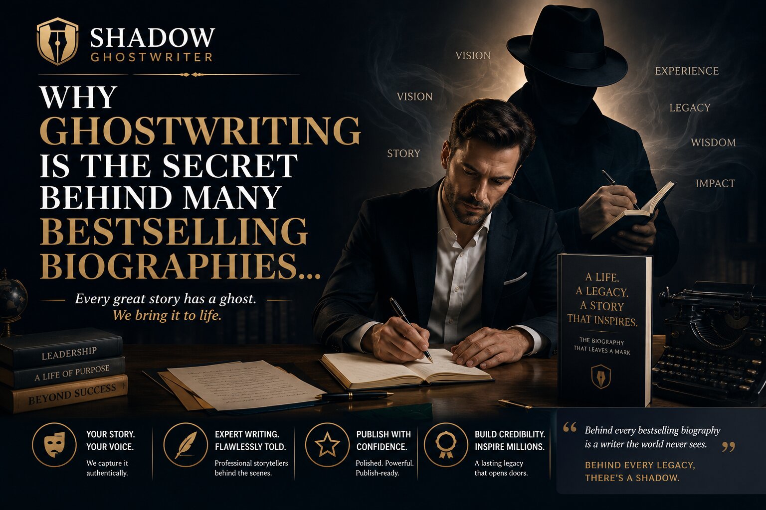 Why Ghostwriting Is the Secret Behind Many Bestselling Biographies